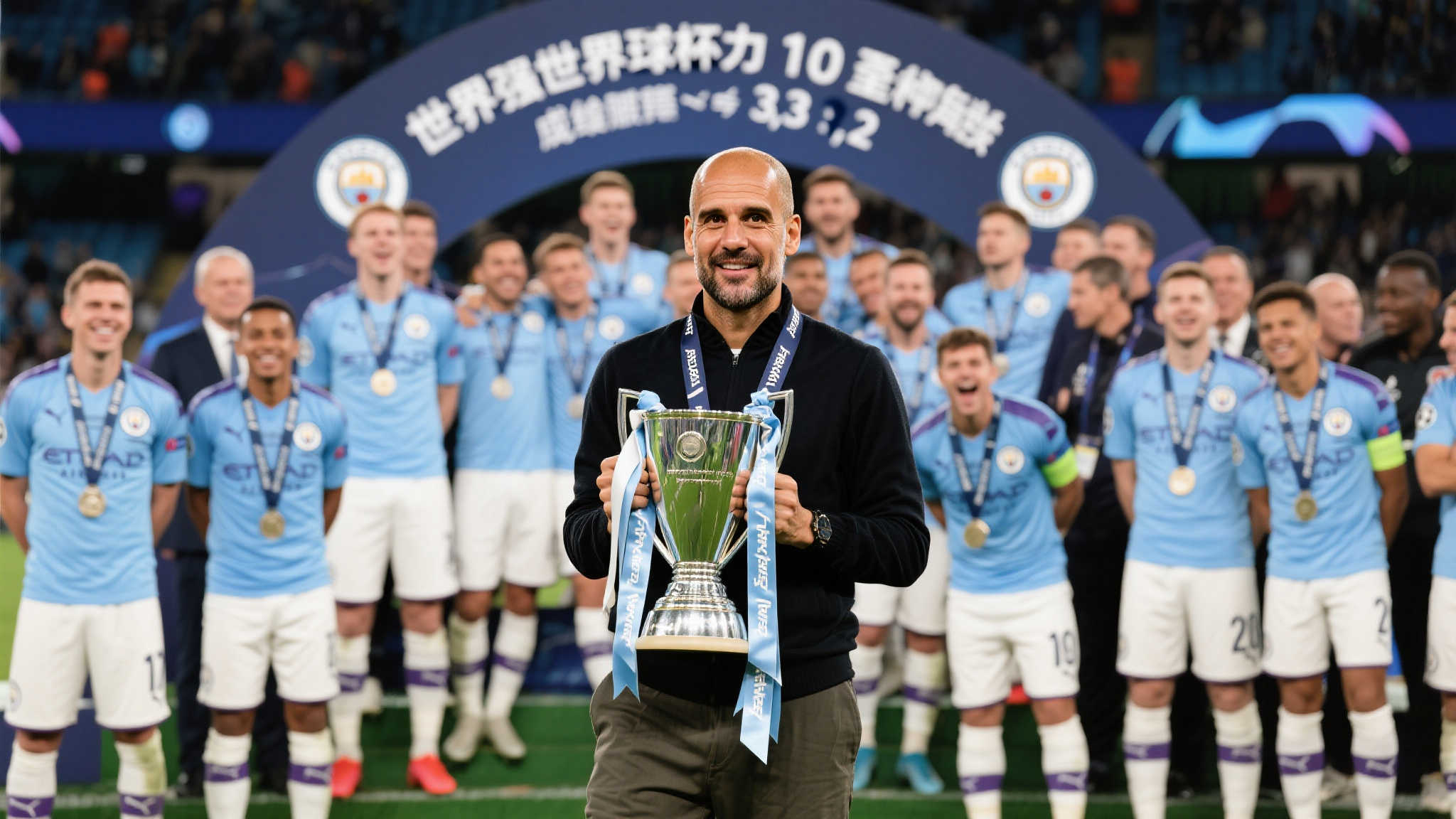 统治力尽显！瓜迪奥拉执教球队世俱杯10战全胜，总比分碾压对手33-2